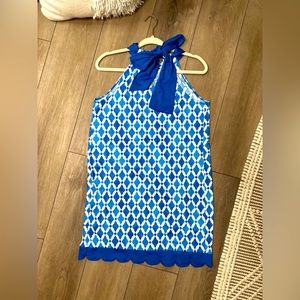 ⭐️Super Cute Mud Pie Dress - Scalloped Natalie Bow Tie Style - Size M (Like NEW)